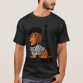 Oui-ner Dog Funny Dachshund Wiener Sausage Ween Do T-shirt (Voorkant)