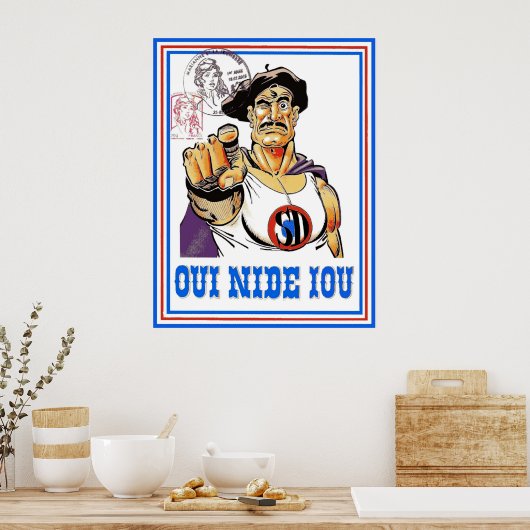 Oui nide Iou Poster (Keuken)