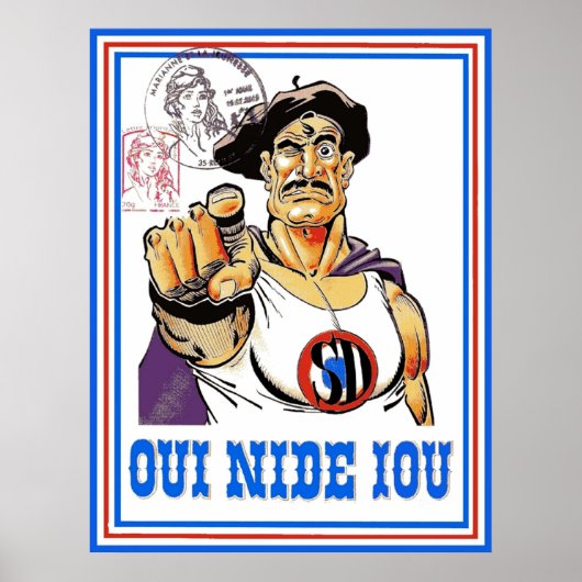 Oui nide Iou Poster (Voorkant)