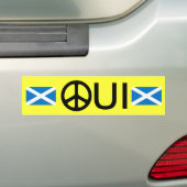 Oui No Trident Scottish Independence Sticker (Op auto)