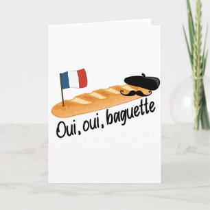 Oui Oui Baguette - Funny French Food Kaart