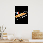 Oui Oui Baguette - Funny French Food Poster (Keuken)