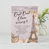 Oui Oui draait drie bloemenverjaardagen in Parijs Kaart (Staand voorkant)