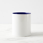 Oui Oui Eiffel Tower Paris Navy Two-Tone Mok (Center)