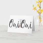 Oui, Oui! Kaart (Gele Bloem)