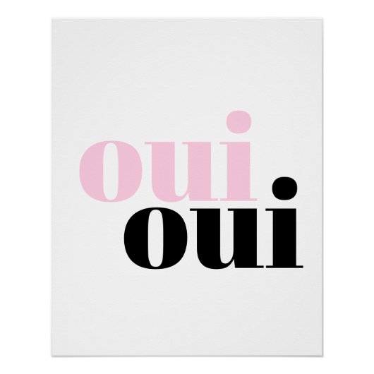 oui oui modern simpel poster voor badkamer voor ty (Voorkant)