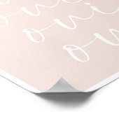 Oui Oui Oui Peach Achtergrond Poster (Hoek)