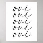 Oui Oui Oui Poster (Voorkant)