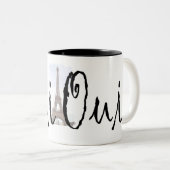 Oui, Oui. Tweekleurige Koffiemok (Voorkant rechts)