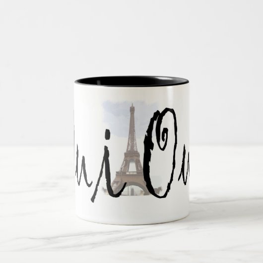 Oui, Oui. Tweekleurige Koffiemok (Center)