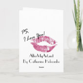 Oui Oui Valentijn Feestdagen Kaart (Achterkant)