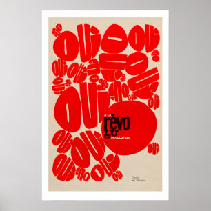 Oui Revolutie Poster Franse Socialistische Kunstpr