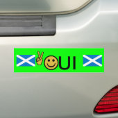Oui Vredes Sticker Schotse Onafhankelijkheid (Op auto)