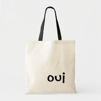 Oui zwart-witte Canvas tas