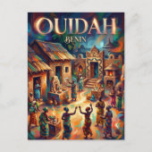 Ouidah Python Tempel Benin Briefkaart (Voorkant)