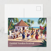 Ouidah Voodoo Festival Benin Briefkaart (Voorkant / Achterkant)