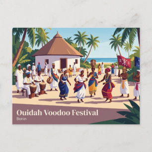 Ouidah Voodoo Festival Benin Briefkaart