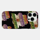 Ouiet Quitend in Progress Comic Book Cartoon Case-Mate iPhone Case (Achterkant (horizontaal))