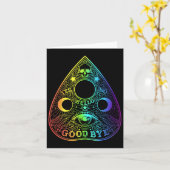 Ouija Board Planchette Gothic Paranormal Halloween Kaart (Gele Bloem)