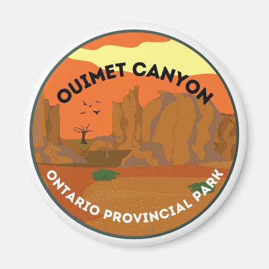 Ouimet Canyon Ontario Provinciale Park Magnet (Voorkant)
