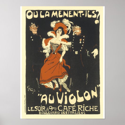 Oulamentalics Au Violon  Adverteren Poster (Voorkant)