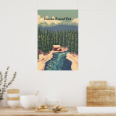 Oulanka Nationaal Park Finland Reisposter Poster (Keuken)
