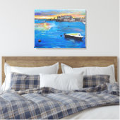 Oulton Broad Botens Canvas Afdruk (Insitu (Slaapkamer))