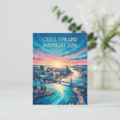 Oulu Finland Briefkaart (Staand voorkant)