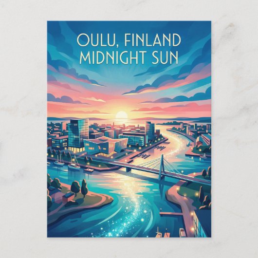 Oulu Finland Briefkaart (Voorkant)