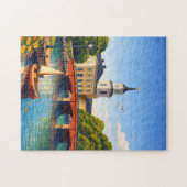 Oulu Finland Legpuzzel Reis Vintage (Horizontaal)