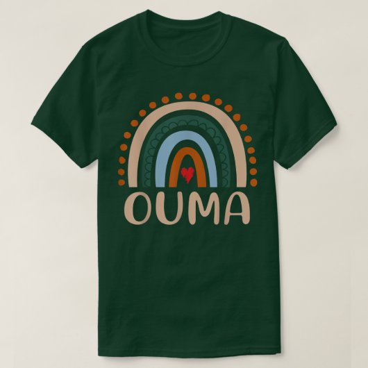 Ouma Rainbow Grandma Cute Moederdag Funny Ouma T-shirt (Design voorkant)