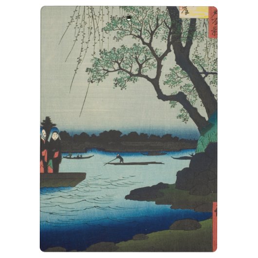 Oumaygashi – Edo River Scene Klembord (Achterkant)
