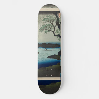 Oumaygashi –  Edo River Scene Persoonlijk Skateboard