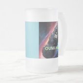 Oumuamua-ruimtemeter die net door buitenaards weze matglas bierpul (Voorkant rechts)