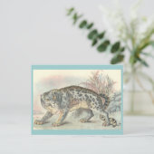 Ounce (sneeuwluipaard) briefkaart (Staand voorkant)