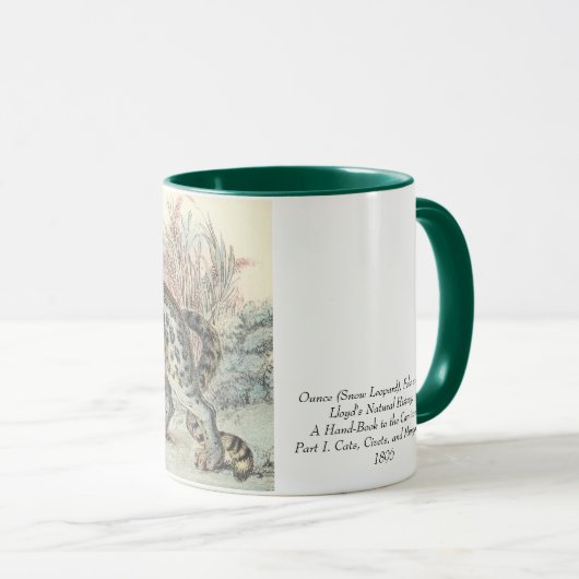 Ounce (sneeuwluipaard) nu L... Mok (Voorkant rechts)