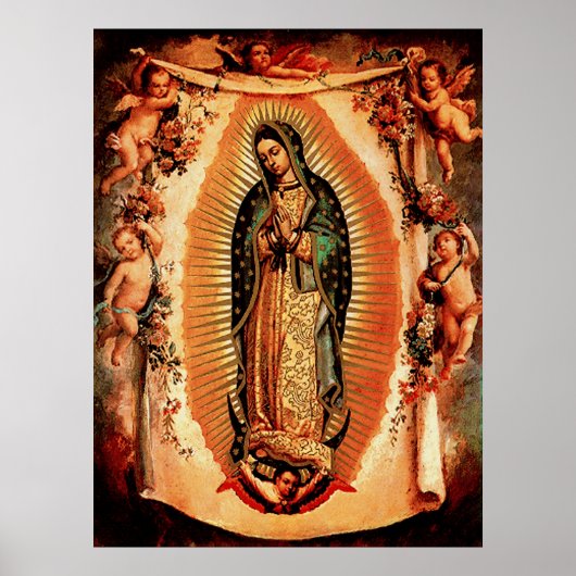 OuOur Lady of Guadalupe en de Angels Poster (Voorkant)