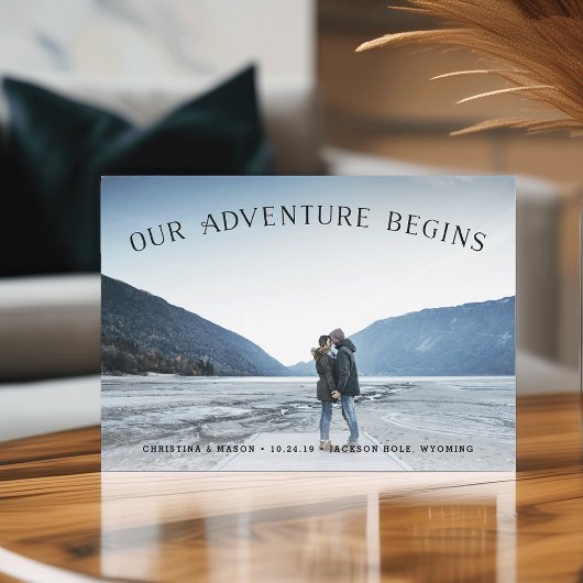 Our Adventure Begins | De foto bewaart de Datum Save The Date