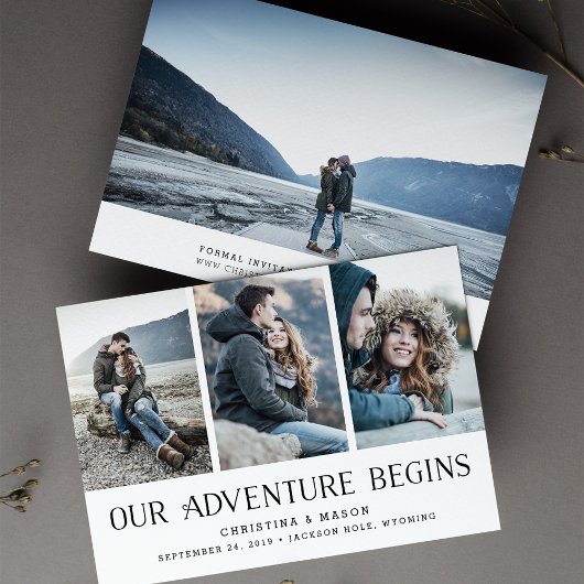 Our Adventure Begins | Multifoto opslaan Datum Save The Date