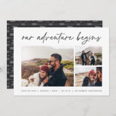 Our Adventure Begins | Multifoto Save The Date (Voorkant / Achterkant)