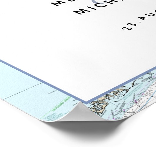 Our Adventure Begins | #Nautical #Florida #Wedding Poster (Hoek)