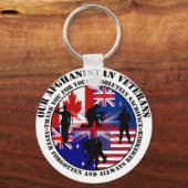 Our Afghanistan Veterans 5 Nations Sleutelhanger (Voorkant)
