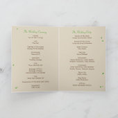 Our Bench Wedding Program Card Programma (Binnen)
