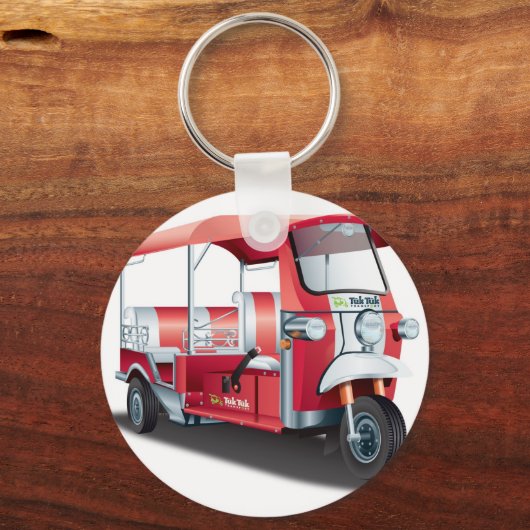 OUR BIG RED TUK TUK SLEUTELHANGER (Voorkant)