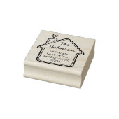 Our Cute New House Announcement Return Address Rubberstempel (Stempel)