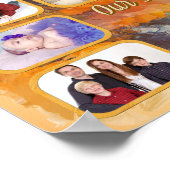 Our Dad Photo Collage Abstract Sunset 0612 Art Poster (Hoek)