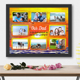 Our Dad Sunset 2443 Family Photo Collage Art Print