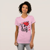 Our Day Cute Heart & Arrow Romantic Valentine T-shirt (Voorkant volledig)