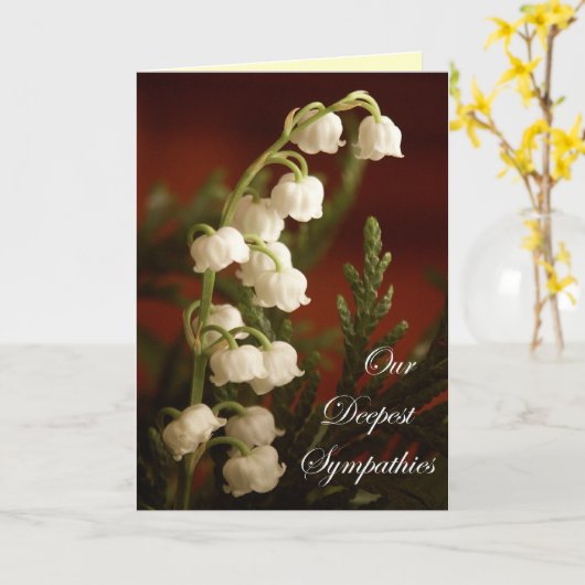 Our Deepest Sympathieën Kaart (Gele Bloem)