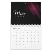 Our Family 2025 Elegant Script Photo Design Kalender (Mar 2026)